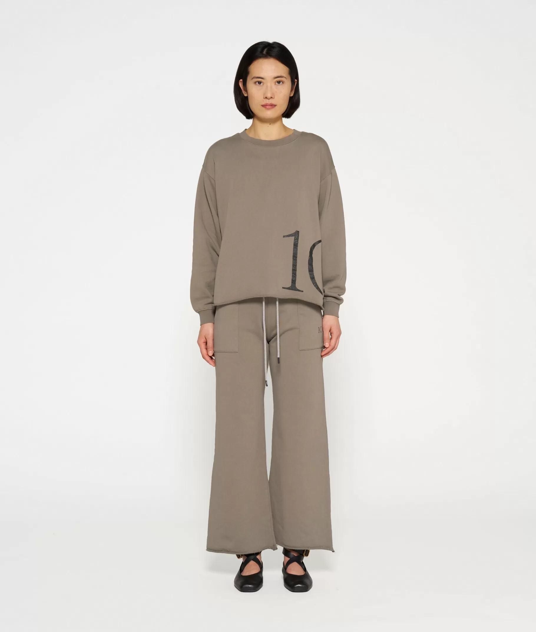 10DAYS flared jogger