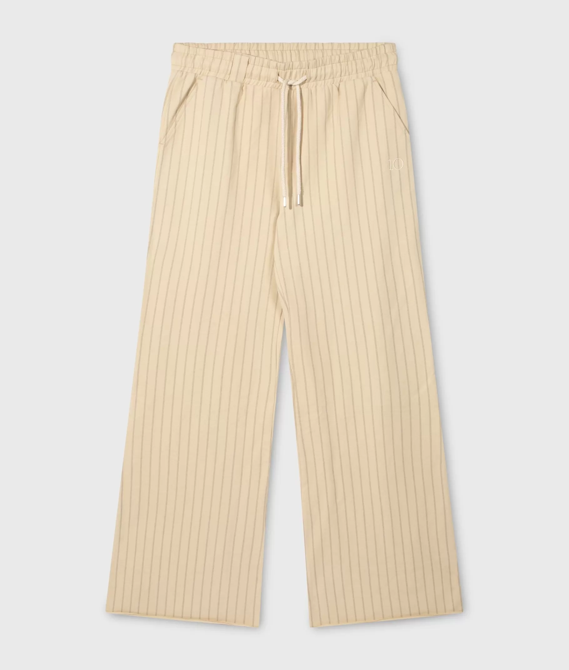 10DAYS flared jogger pinstripe