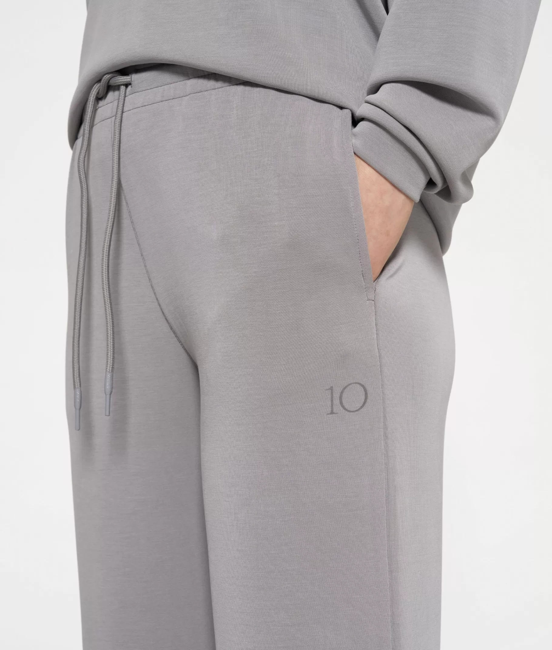 10DAYS flared jogger scuba