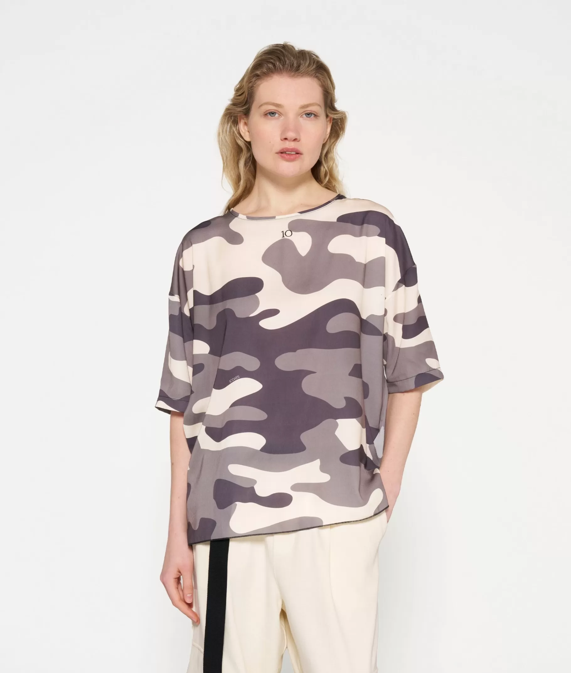 10DAYS tee blouse camo