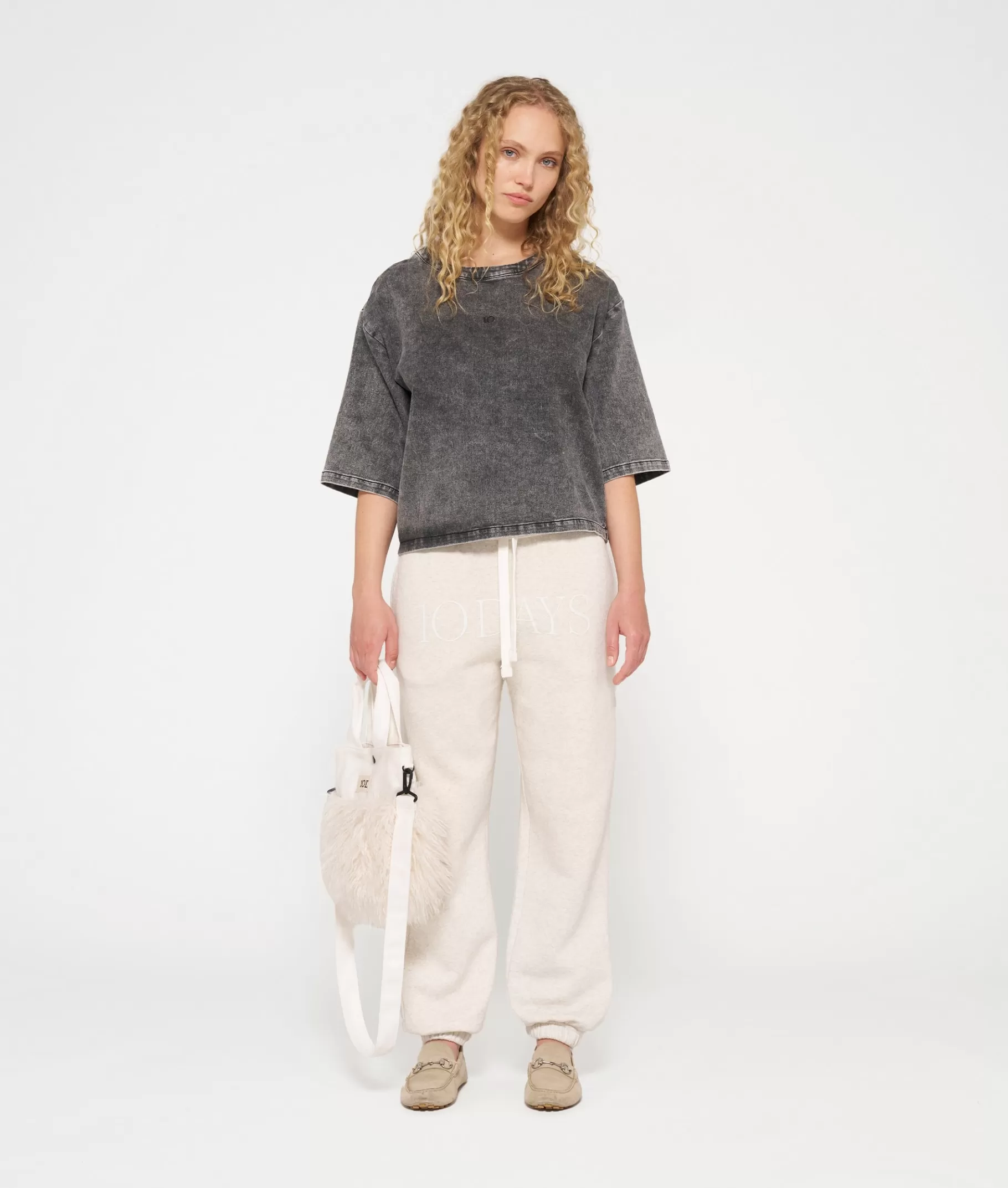 10DAYS tee jog denim