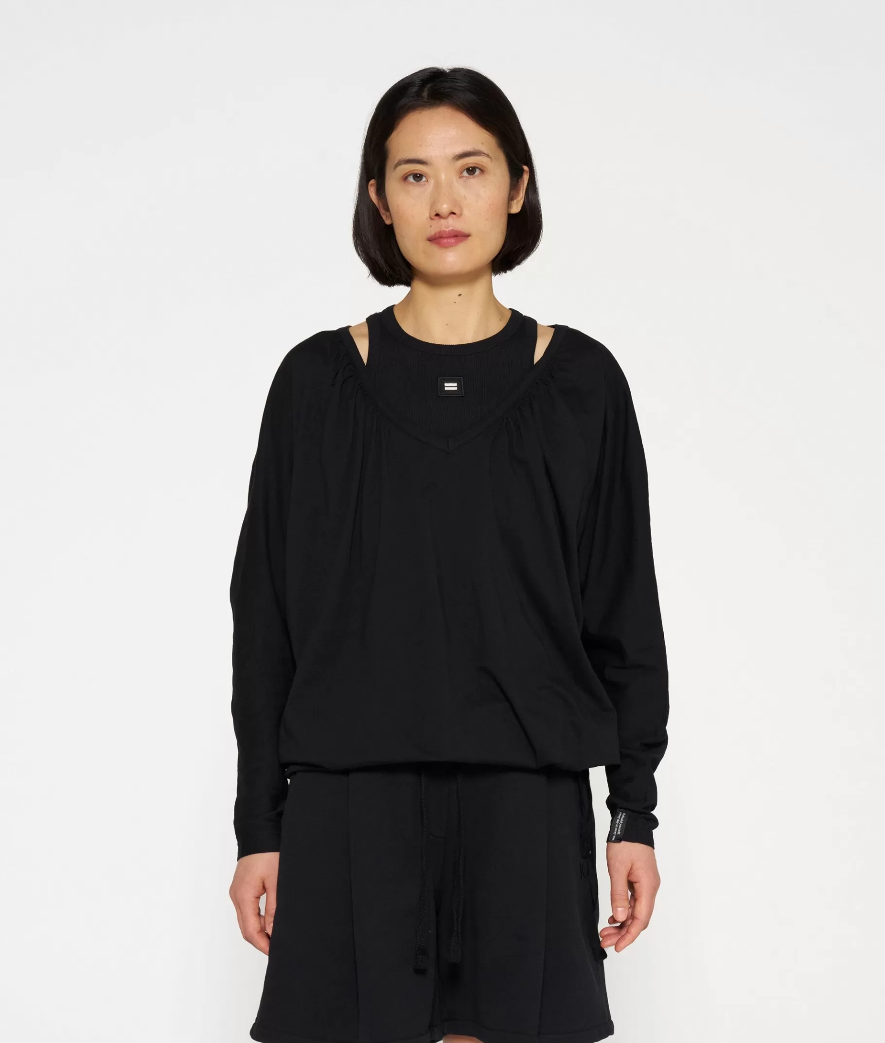10DAYS tie long sleeve tee
