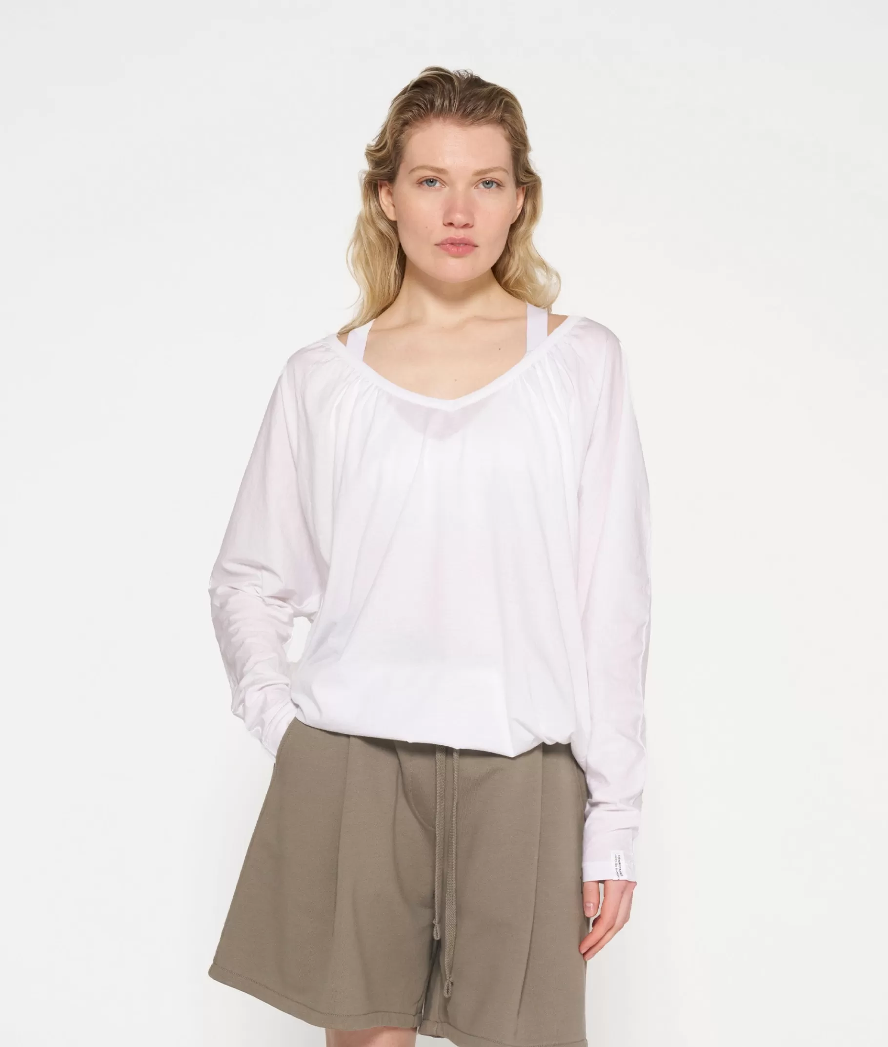 10DAYS tie long sleeve tee