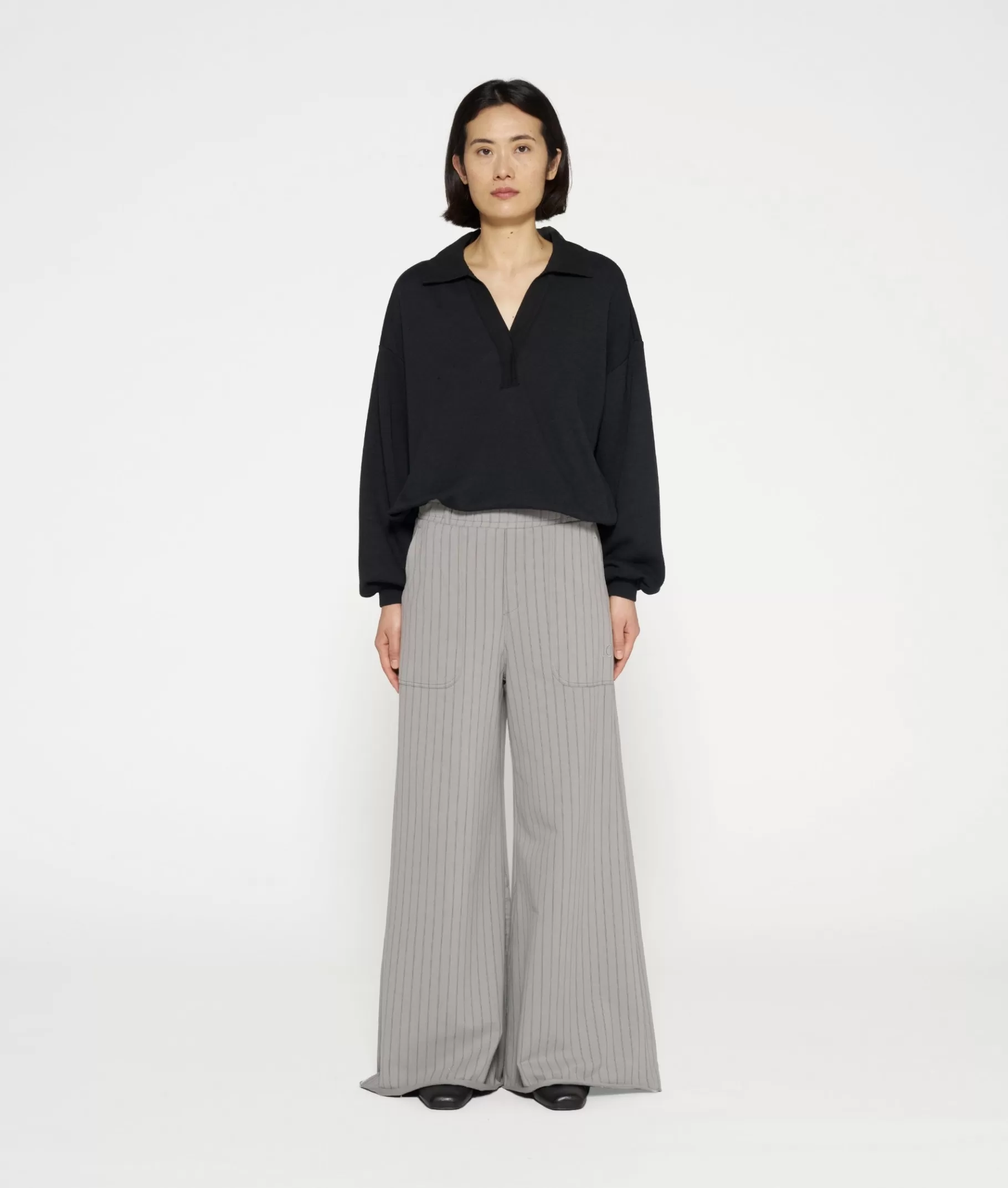 10DAYS wide jogger pinstripe
