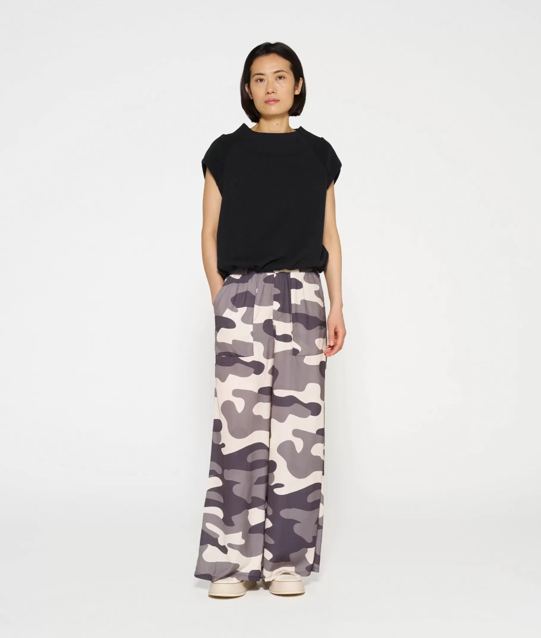 10DAYS wide pants camo